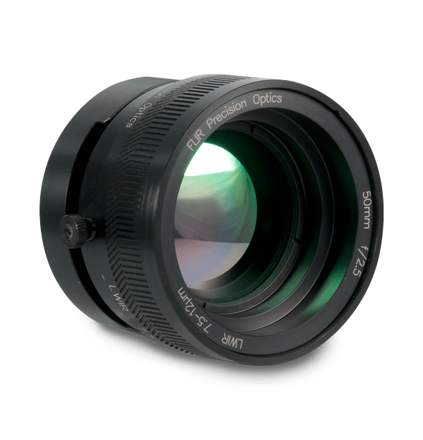 50 mm f/2.5 LWIR FLIR科学级红外热像仪的手动调焦镜头